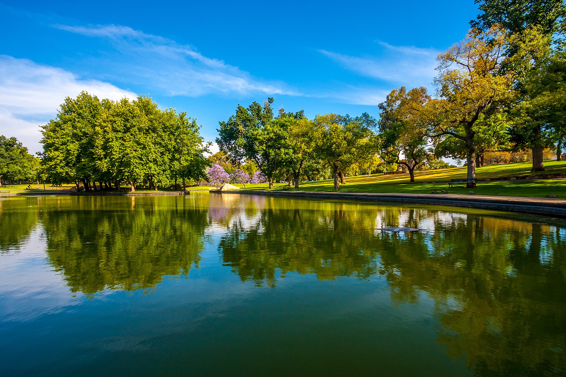 One of Adelaide's finest parks is just a small walk from the city centre, Rymill Park is the perfect spot to take the whole family for a day out. Also known as Park 14 of the Adelaide Parklands, this facility packed park has got something to suit everyone. If you're looking to take a scenic walk through Adelaide then consider taking a stroll through the walking and riding paths in Rymill Park. The Park centres around a large lake which is surrounded with sprawling green lawns. There are large trees, and some beautiful flowers. The beautiful garden is just the spot to get some fresh air, whether you're taking a jog for fitness or a peaceful stroll you'll still enjoy doing it in Rymill Park. 500px.com/WorldInHDR